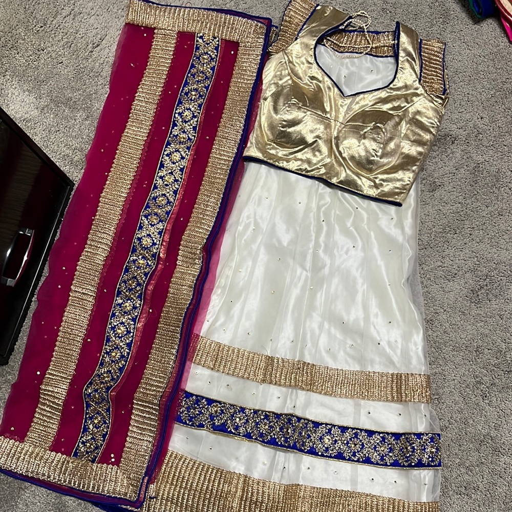 White net chaniya choli